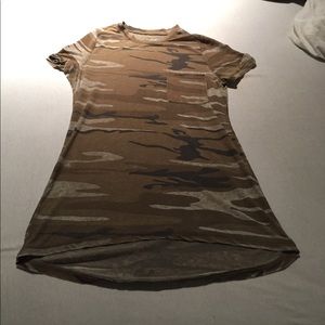 Semi sheer camo t shirt