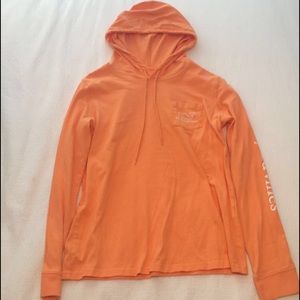 Orange vineyard vines hoodie