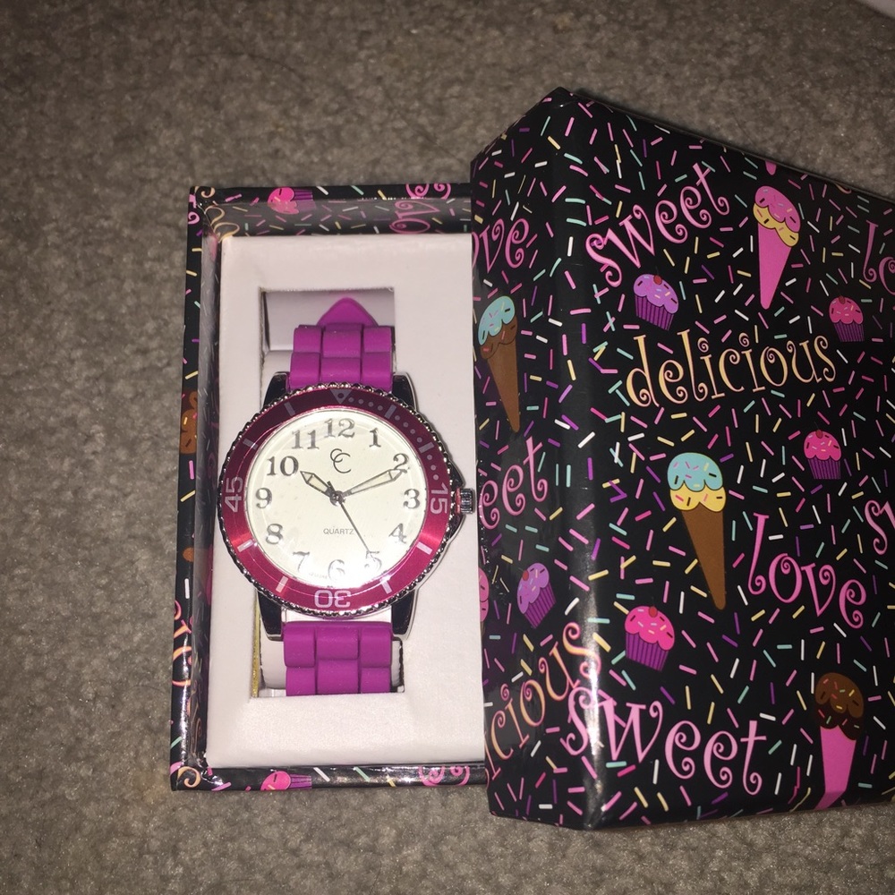 Brand new Charming Charlie Pink dialog watch