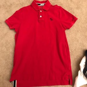 Abercrombie and Fitch polo - red - L