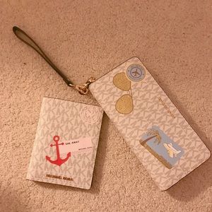 michael Kors Travel Wallet+ passport card holder