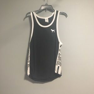 Black and white "pink" tank top