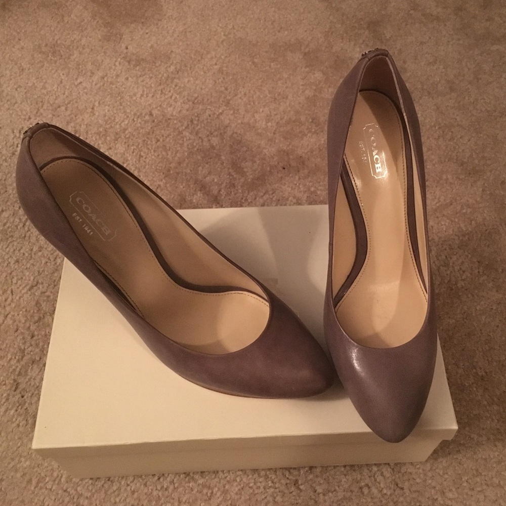 Coach heels.