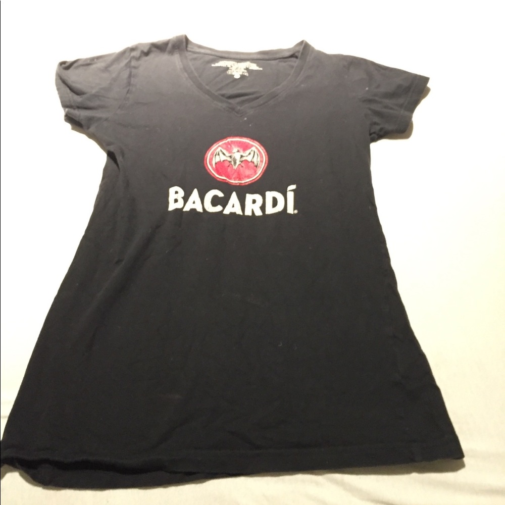 Bacardi v neck t shirt