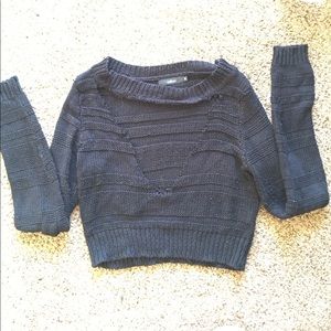 LF v cut out sweater