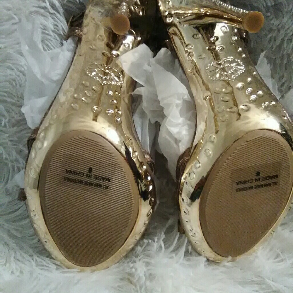 Celeste Beaded Python Sandals - Picture 3 of 3