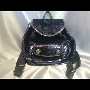 Coach Navy sequence poppy backpack