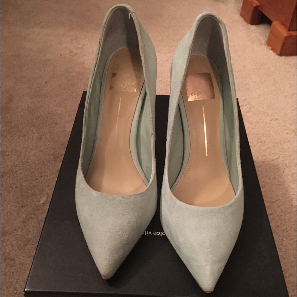 Mint pumps.