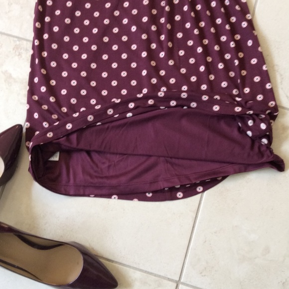 LOFT XXSP DOT LONG SLEEVE DRESS NWT - Picture 5 of 6