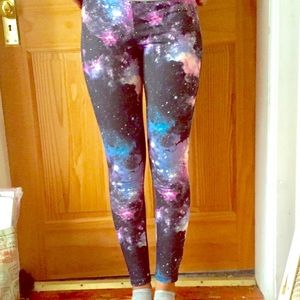Pink, Purple, & Blue Galaxy Leggings