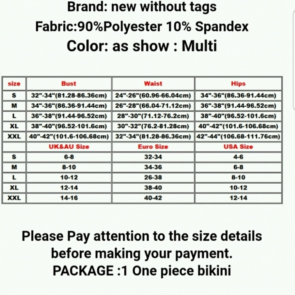 LAST 1!  NWT! FLORAL MONOKINI - Picture 6 of 7