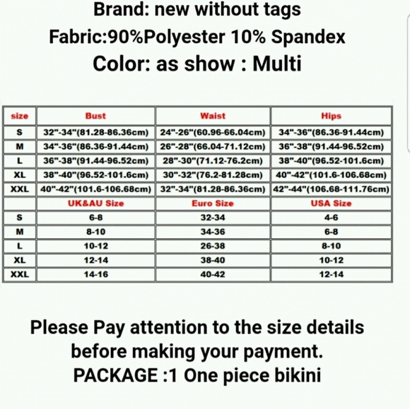 LAST 1!  NWT! FLORAL MONOKINI - Picture 6 of 7