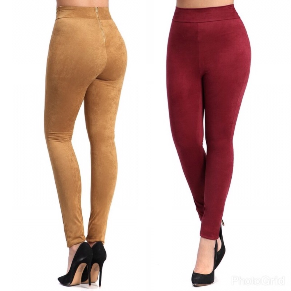 Sexy Faux Velvet Leggings