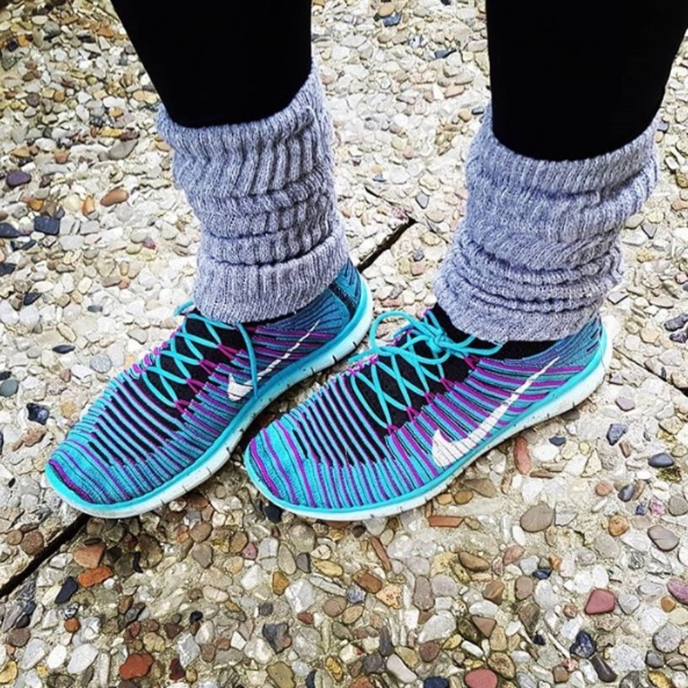Nike Free Run Motion Flyknit blue Sneakers - Picture 6 of 7