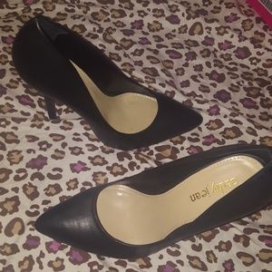 Black Cathy jean heels