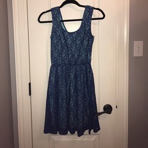 Royal Blue Lace Dress