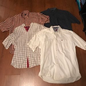3 Tommy Hilfiger & 1 Chaps Button Ups