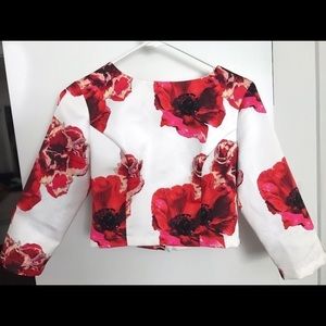 Floral crop top