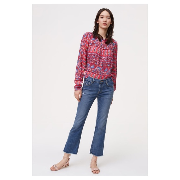 loft frayed jeans