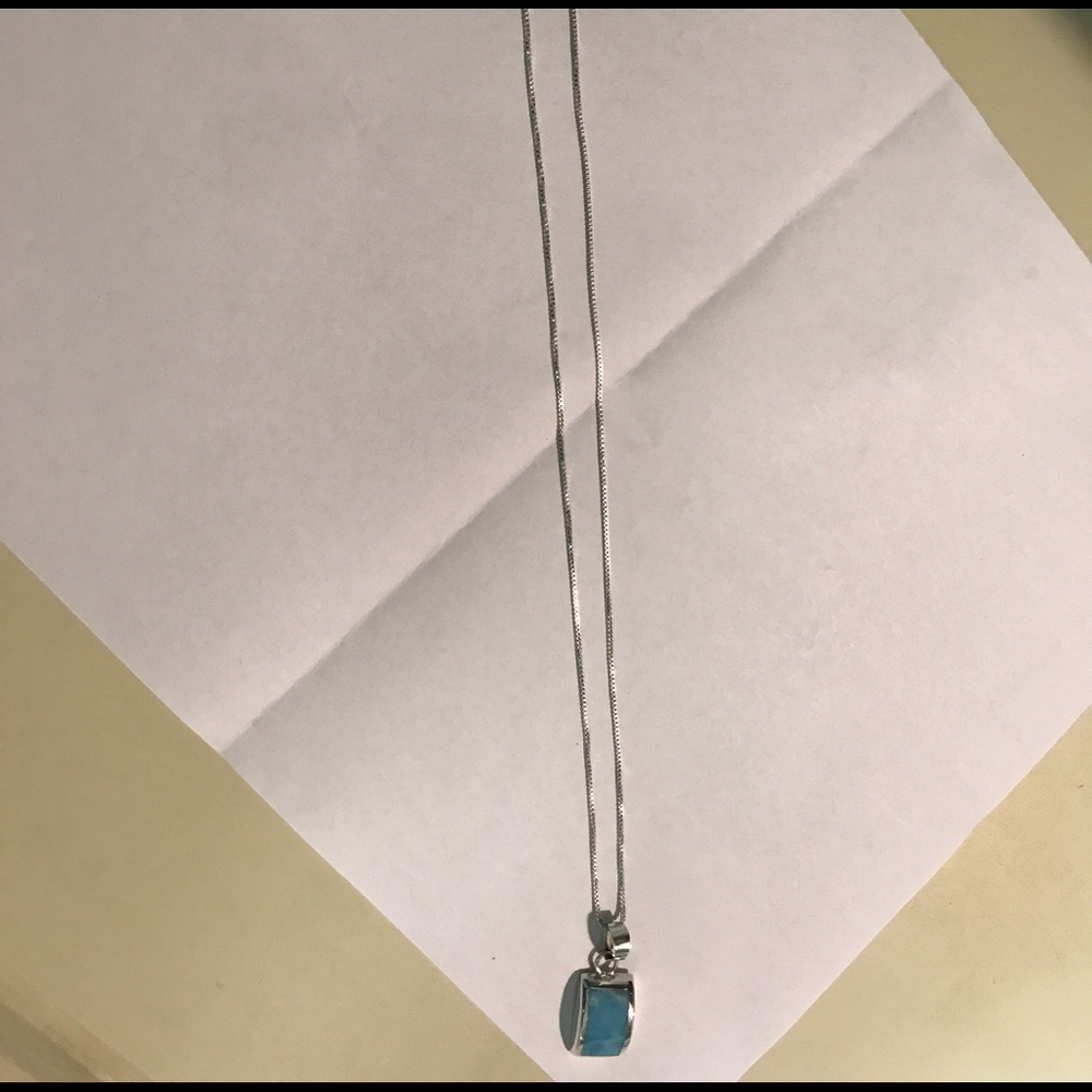Larimar Pendant set in Sterling Silver - Picture 3 of 4