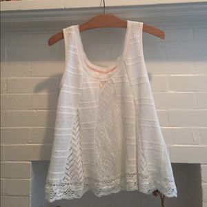 Anthropologie Meadow Rue crochet tank - size sm