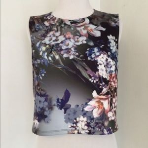 TOPSHOP CROPPED TOP SIZE 8