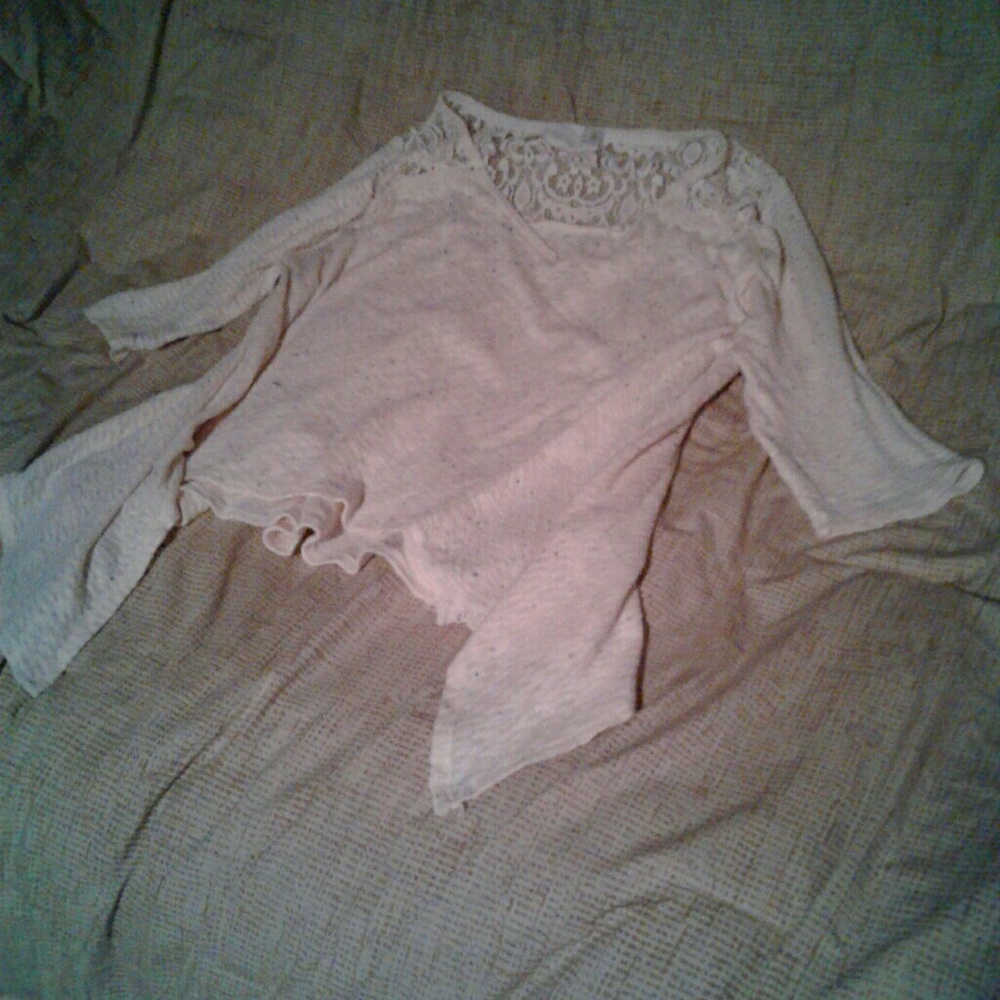 Cotton and lace top from anthropologie ??