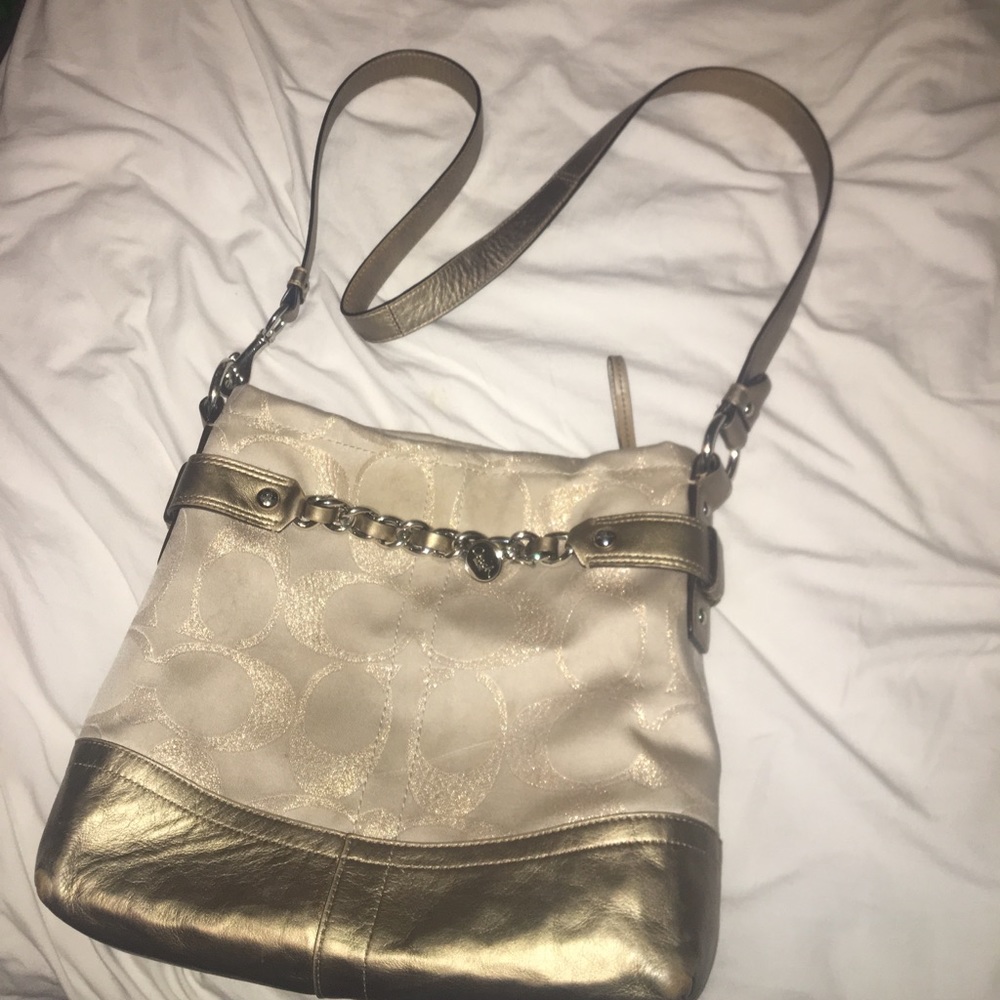 Well-loved Coach crossbody bag