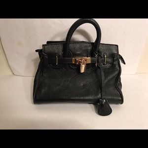 Zenith handbags mini satchel black leather