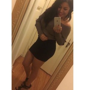 Misguided purple crop sweater