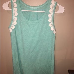 Light turquoise tank top
