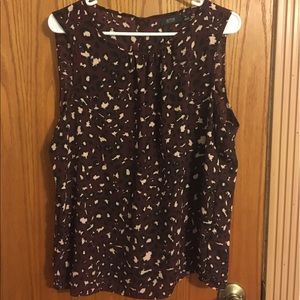 Purple tank with leopard print