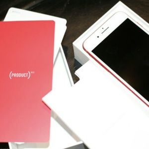 Red iphone 7 plus