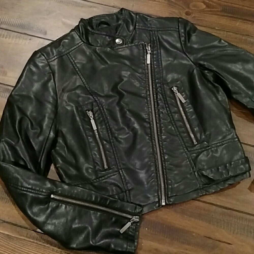 Vegan Leather Moto Jacket