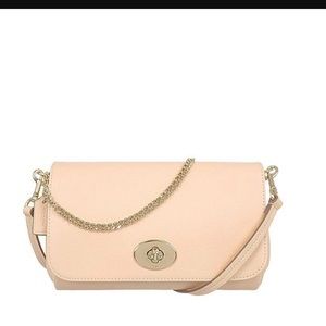 Coach turnlock crossgrain ruby crossbody . F34604