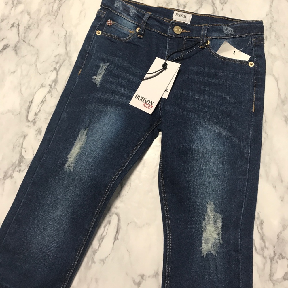 Girls Hudson Kids Skinny Crop - Size 6X - Picture 2 of 7