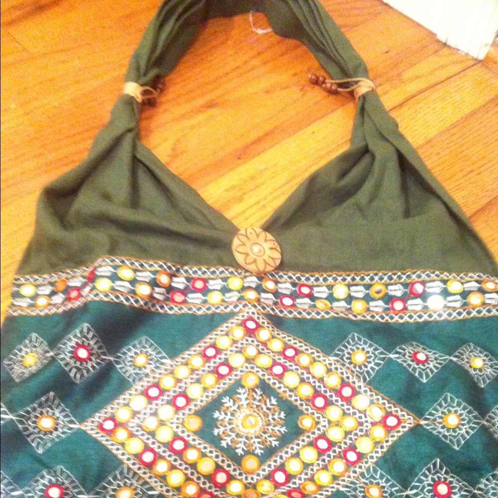 Tote Bag With Mirror Work