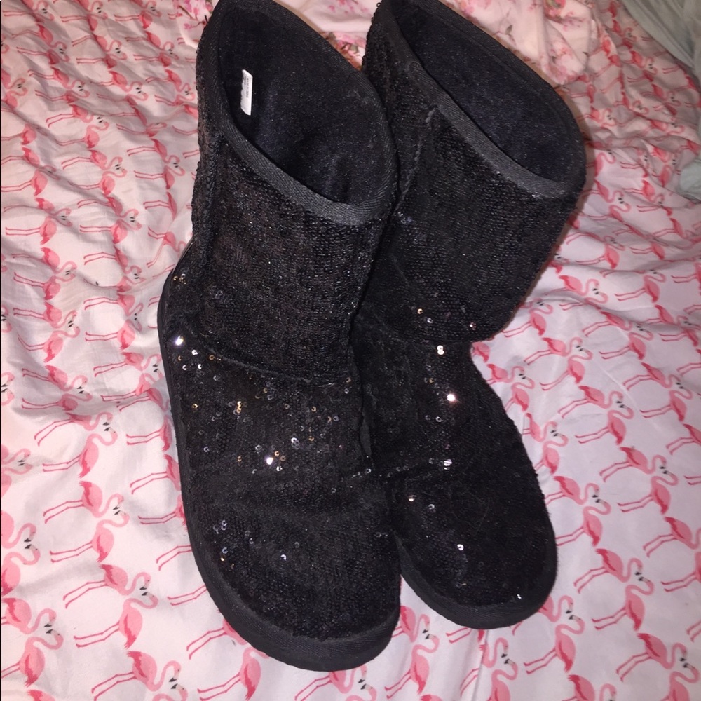 Black Sparkley boots