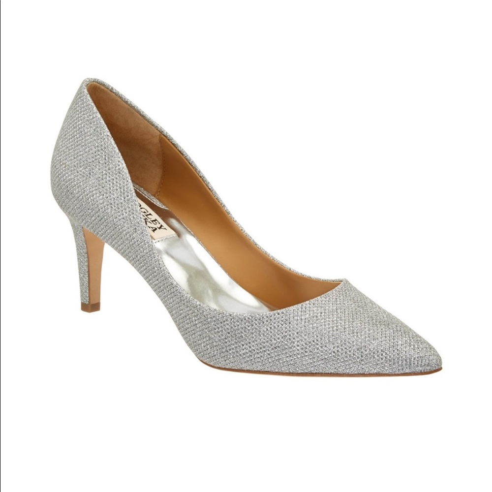 Badgley Mischka Poise Silver Heels