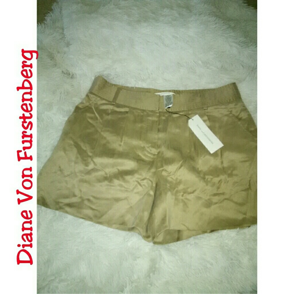 Diane Von Furstenberg Poly/Silk Blend Shorts