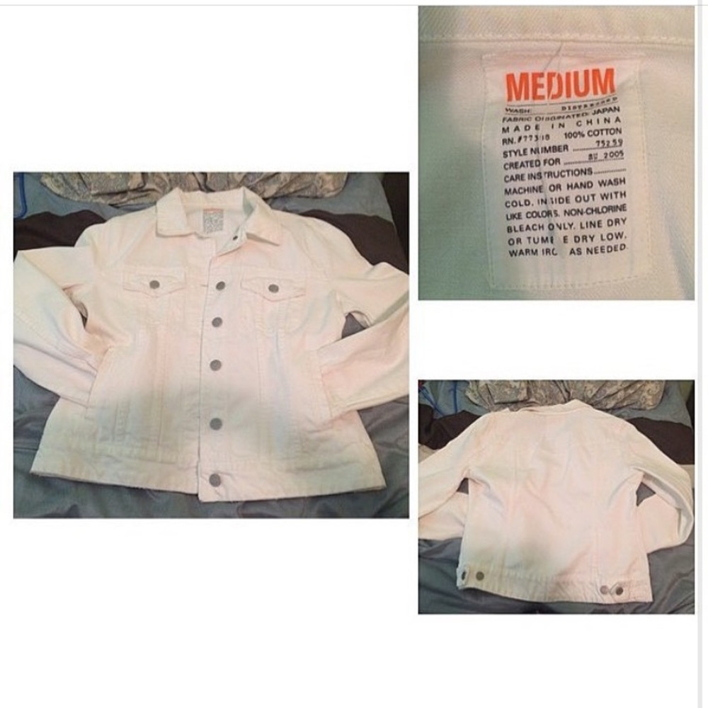 White jean jacket