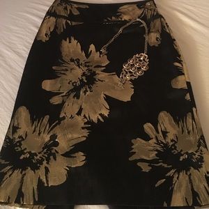 Black and Gold Holiday Etcetera skirt