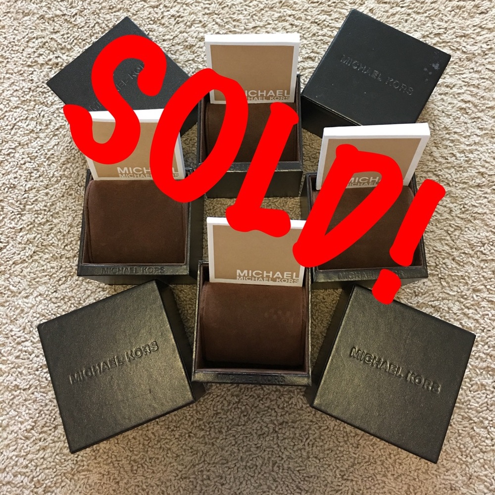 SOLD! Set of 2 Michael Kors Watch Storage Boxes