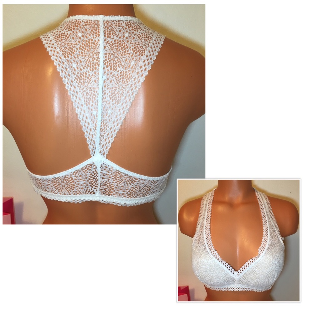 NEW VS LACE RACERBACK LIGHTLY LINED BRALETTE