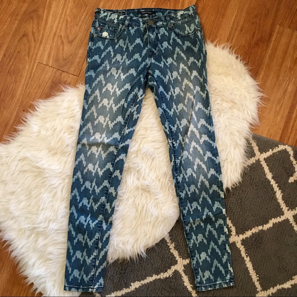 Vigoss Chevron Print Skinny Jeans