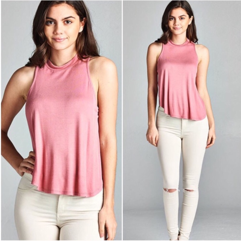 🆕Mauve Sleeveless Scoop