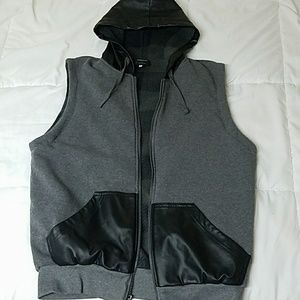 Grey Tank Vest hoodie