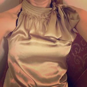 Satin Blouse gold