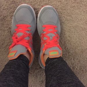 Gray & Orange Nikes
