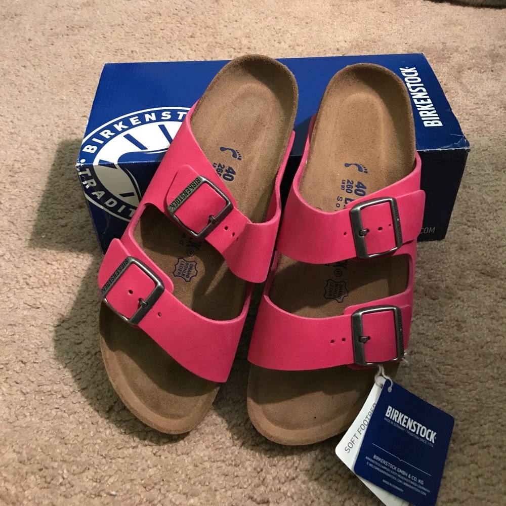 Brand New Pink Soft Bed Birkenstocks